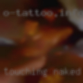 Touching naked woman