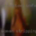 Woman stripping swingers